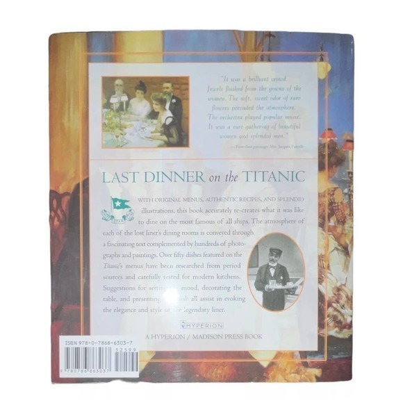 🛳Last Dinner on the Titanic Menus and Recipes from the Great Liner ‼️ - Picture 2 of 12